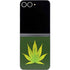 Marijuana Leaf Light Green Galaxy Z Flip6 Skin